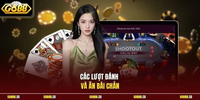 Các lượt đánh và ăn bài chắn